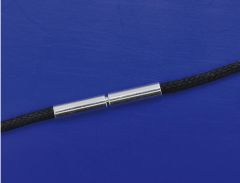  Baumwollschnur mit Bajonettverschluss / 925 Silber