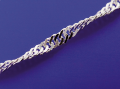 Singapurketten mit Karabiner (ø 2.1 mm) / 925 Silber