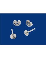 Ohrstecker mit Schüssel u. Stift / inkl. Ohrmutter / Edelstahl