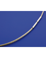 Edelstahlcollier mit Bajonettverschluss / einreihig