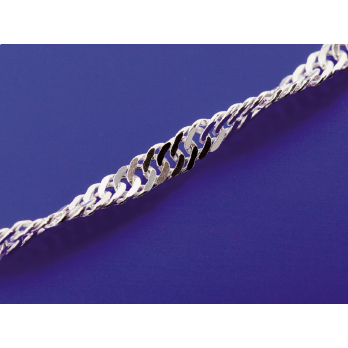 Singapurketten mit Karabiner (ø 2.1 mm) / 925 Silber