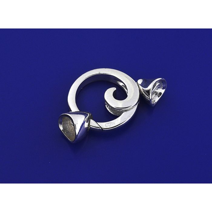 Designschliesse mit Kappe inkl Stift / 925 Silber