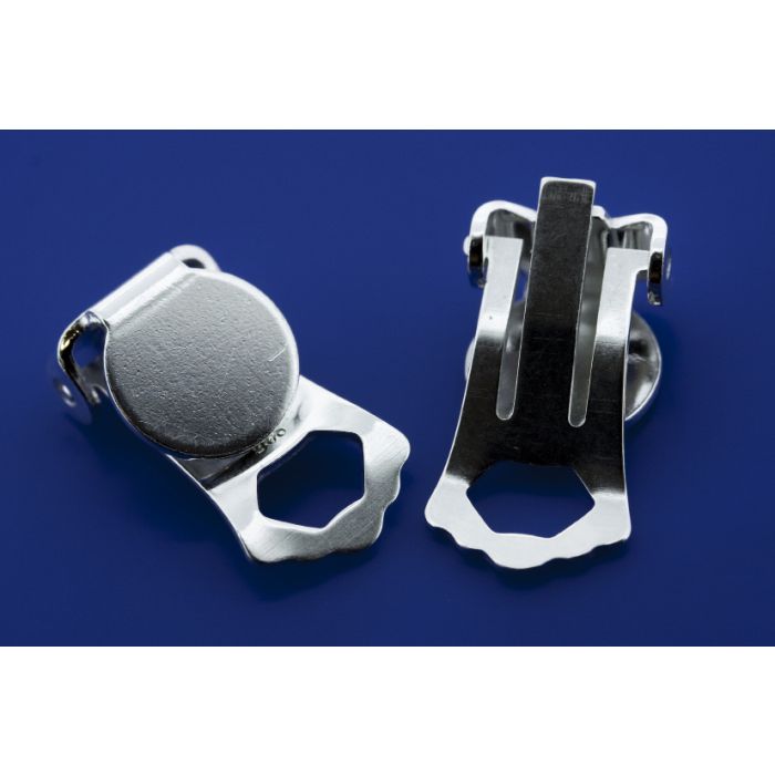 Ohrclips mit Platte / 925 Silber