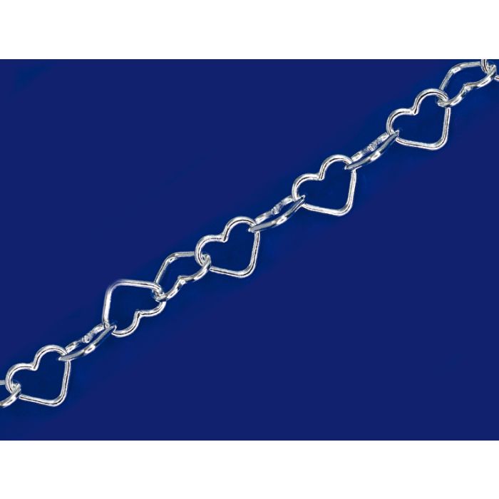 heart chain with lobster clasp (ø3.4x4.1mm) / 925 silver